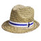 OEM naturalnej trawy słomkowe kapelusze przeciwsłoneczne 56cm damska słomkowa czapka ratownika