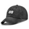 ODM Biała czarna 5-panelowa czapka z daszkiem Niestandardowe logo Bawełniane taśmy pokrywające
