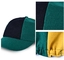 Wełniana 8-panelowa workowata zielona czapka do krykieta z niestandardowym logo