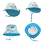 Regulowana 48 cm czapka przeciwsłoneczna dla niemowląt Toddler Swim Beach Pool Cap UPF 50+ z szerokim rondem